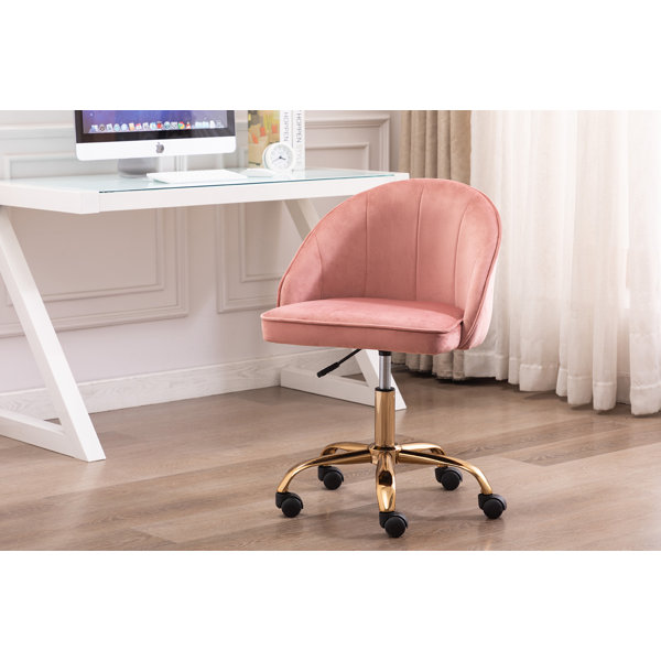 Pink Fluffy Desk Chair Wayfair.co.uk